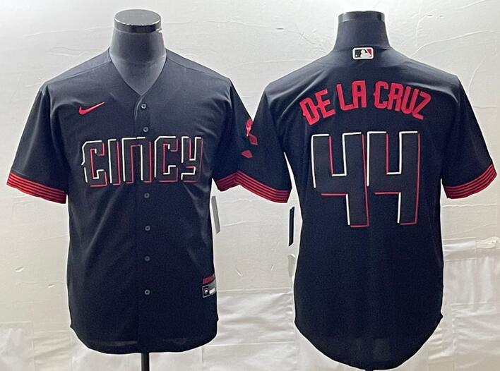 Toddlers Cincinnati Reds #44 Elly De La Cruz 2023 City Connect Cool Base Stitched Baseball Jersey